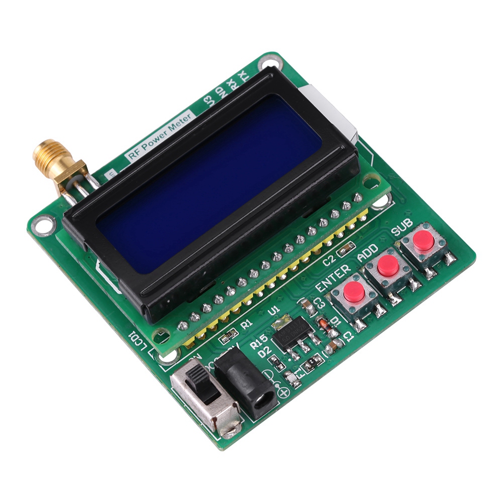 Digitales Lcd-hf-leistungsmessgerät -7516 Dbm 1-600mhz Hf-dämpfungswert