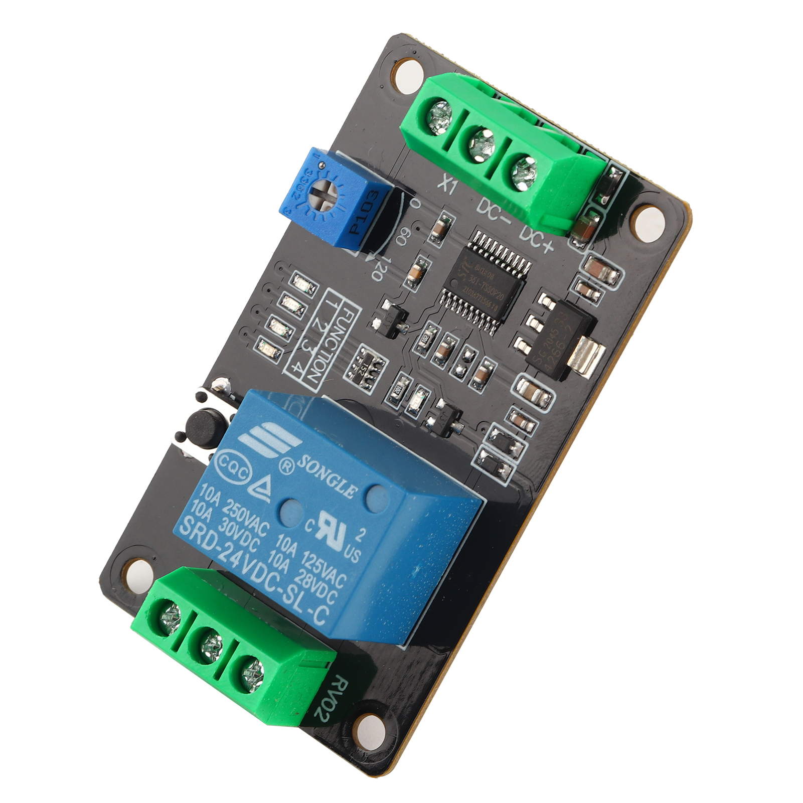 Verzögerungsrelais Mit Selbsthaltung, Ein-/ausschaltverzögerung, Super-555-timer, 24 V Dc