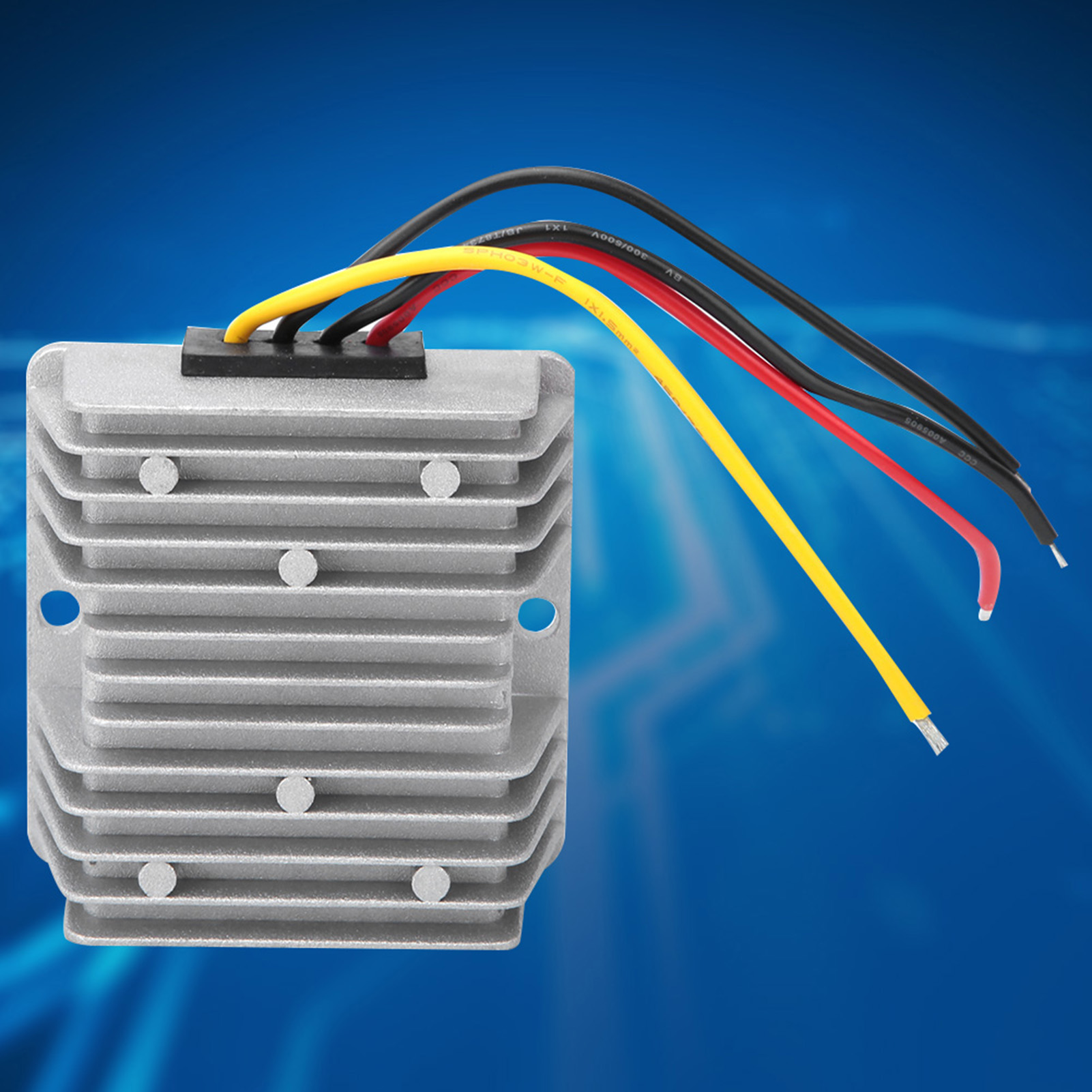 24 V – 12 V 8 A 96 W Spannungswandler, Positioniertes Wandlermodul Mit Aluminiumgehäuse