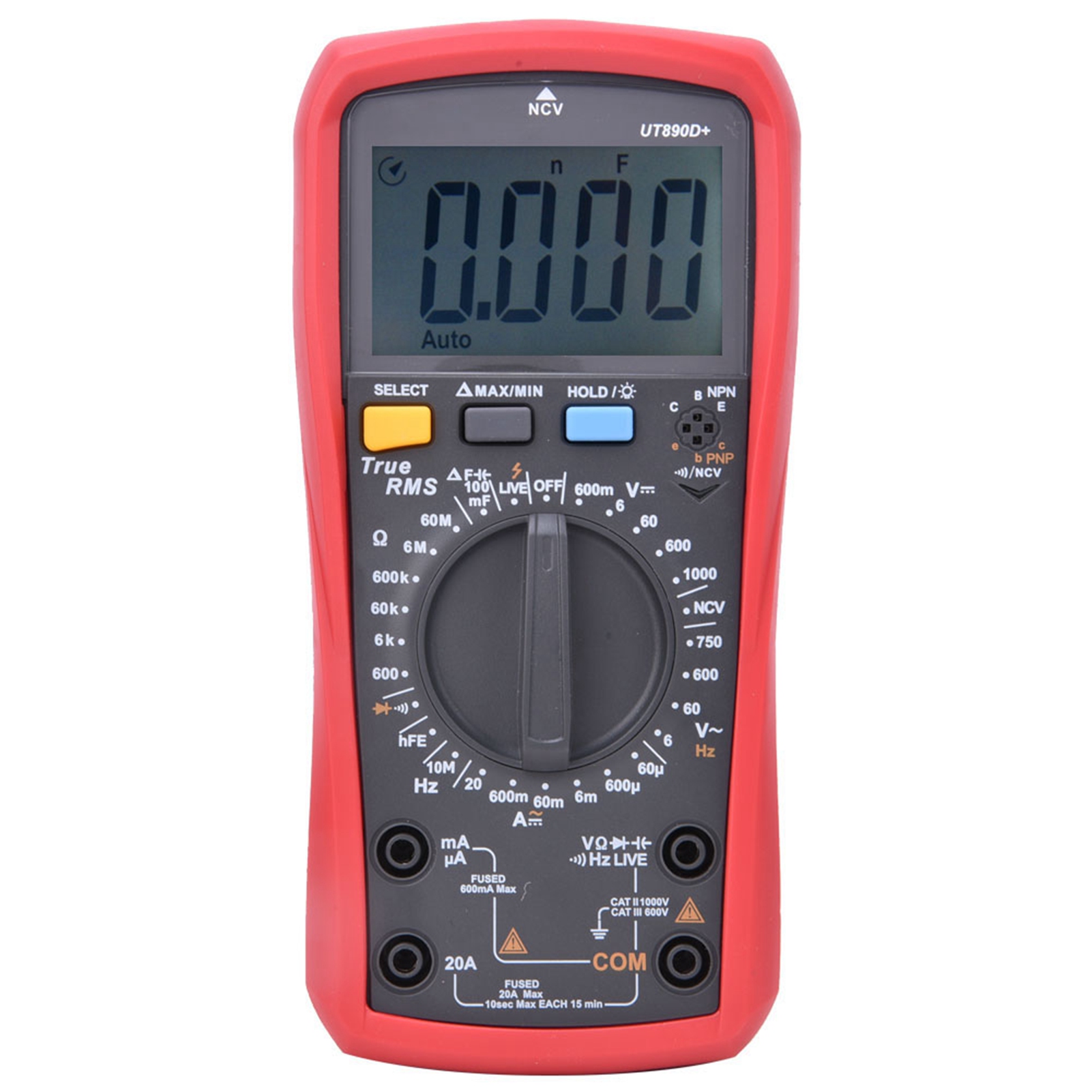 Uni T Ut890d 6000-stelliges Digitalmultimeter Mit Manueller Bereichswahl Und True-rms-messung