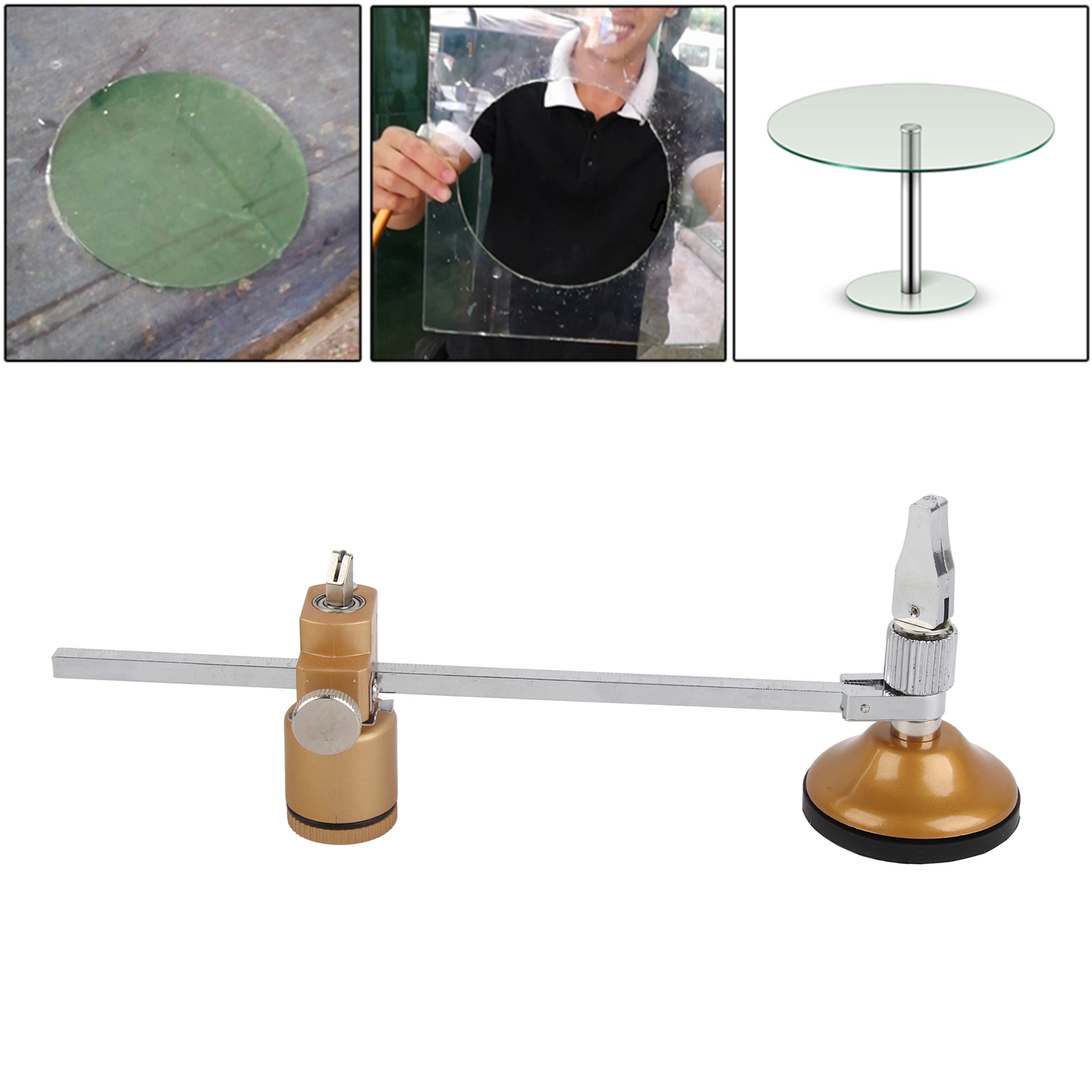 40 Cm Zirkel, Runder Glas- Und Keramikfliesenschneider Mit Saugnapf
