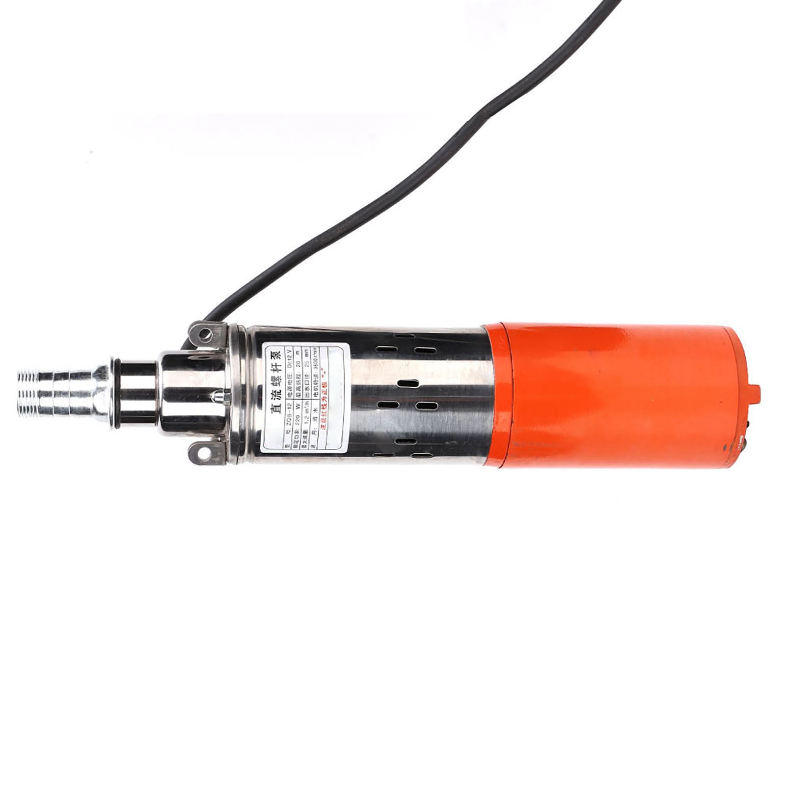 1" 12 V 1,2 M 30 M Gleichstrom-schraubenpumpe, Effiziente Tauchwasserpumpe, Aus Stahlguss