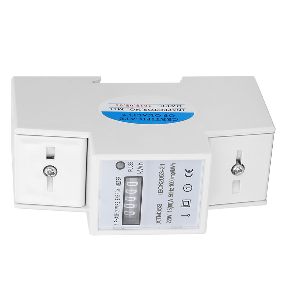 Xtm35s 220v Digitaler 2p Din-schienen-stromzähler Elektronischer Kwh-zähler
