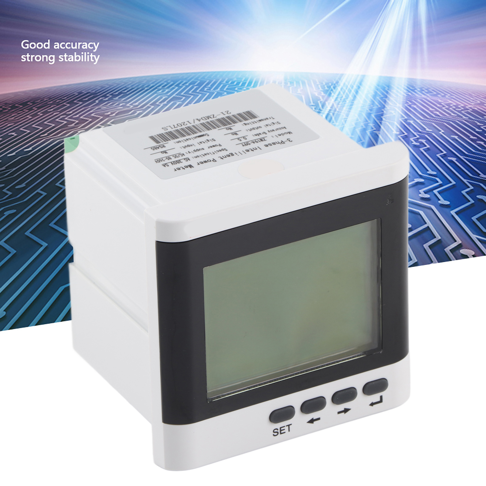 Multifunktionaler, Dreiphasiger, Programmierbarer Stromzähler Mit Digitaler Led-anzeige Und Voltmeter