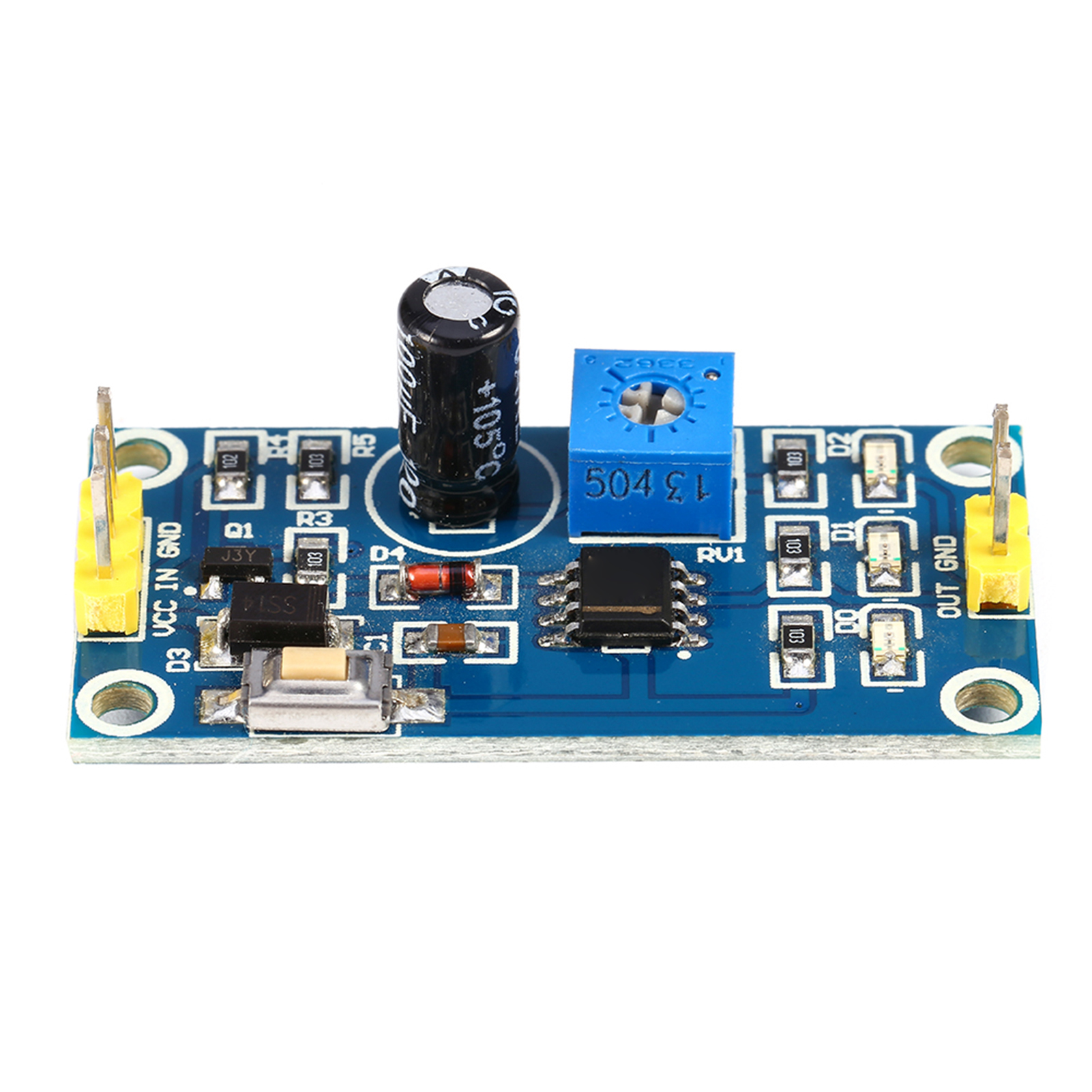 Verzögerungsrelais (0-120 S), 5-12 V, Einstellbares Ne555-modul Mit Integrierter Testtaste