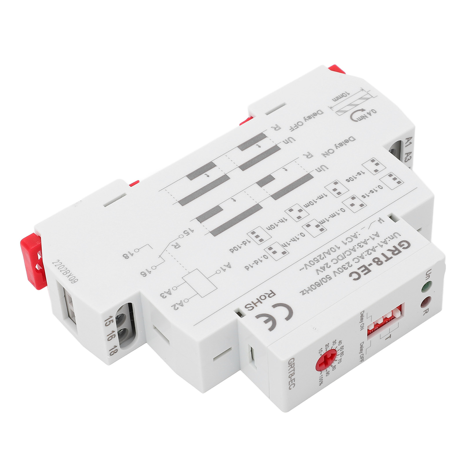 Multifunktionales Zeitrelais Mit Led-anzeige, Ac 230 V Oder Ac/dc 24 V