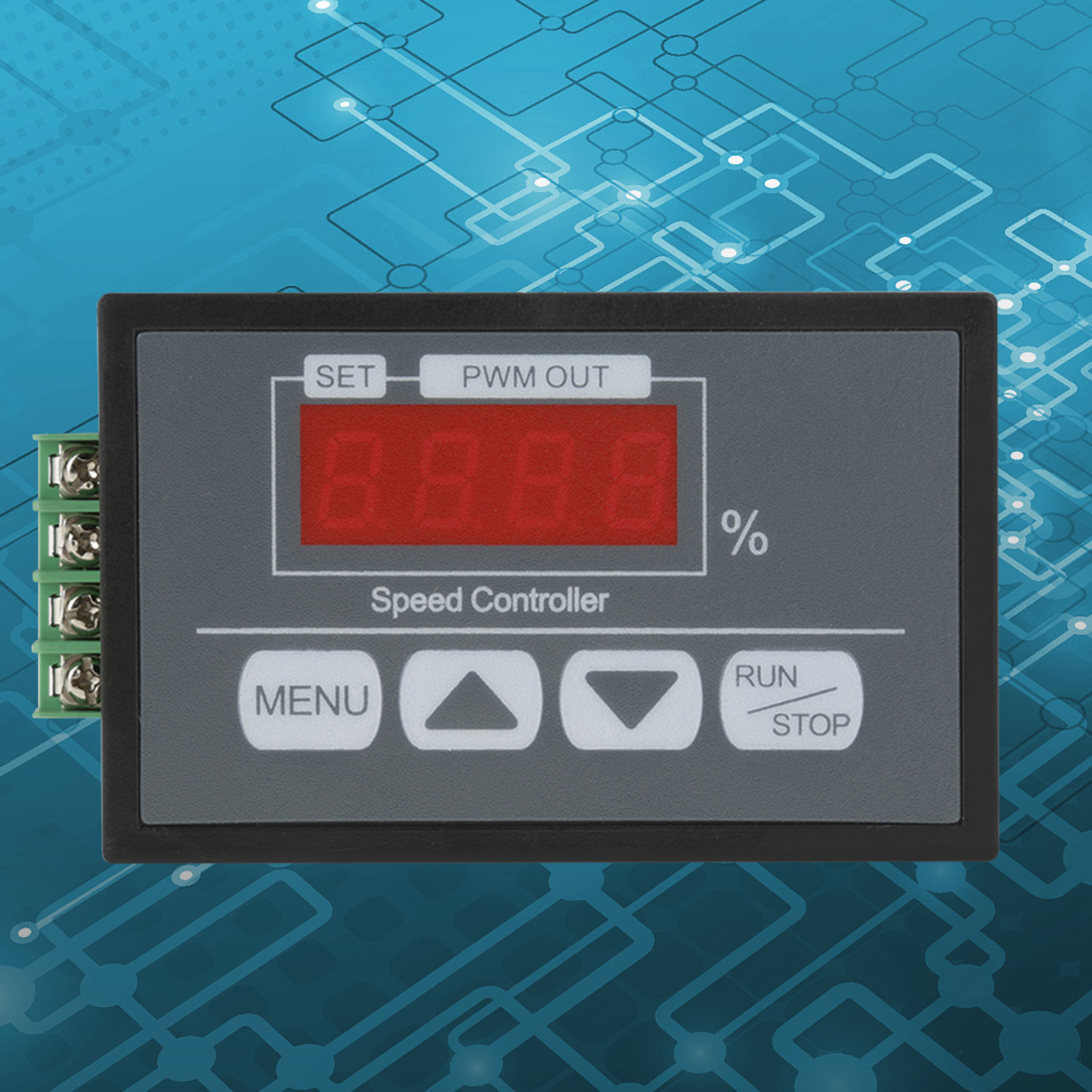 Digitaler Drehzahlmesser (6–60 V) Mit Prozentualer Drehzahlanzeige Für Gleichstrommotoren, Sanftanlauf- Und Sanftanlauffunktion