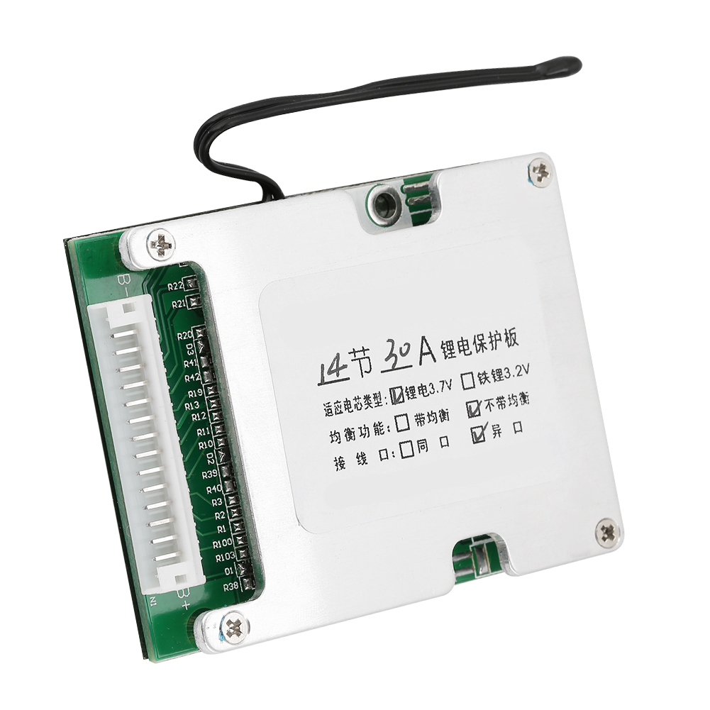 14s 30a Lithium-batterieschutzplatine 3,7v Lithium-ionen-batterie Bms-leiterplatte