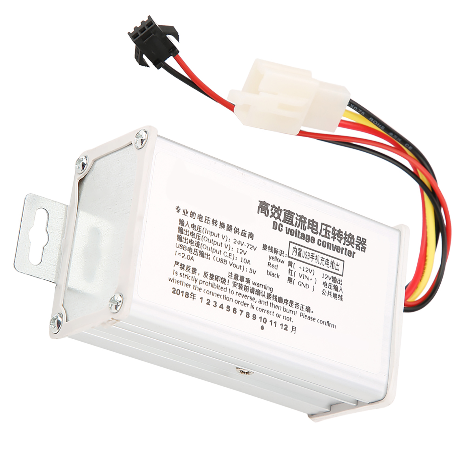 Dc-abwärtsnetzteilmodul 24 V – 72 V Auf 12 V/10 A Und Usb-ausgang 5 V/2 A