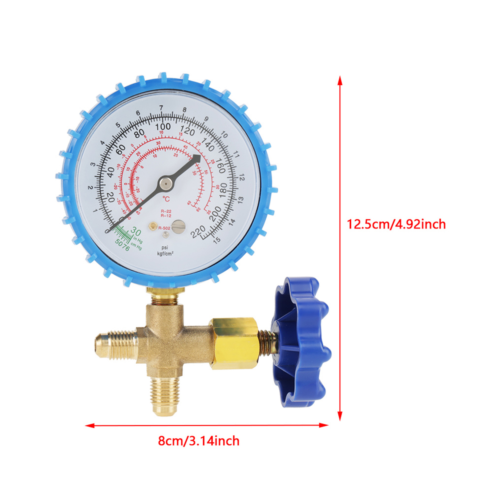 Manometer Zum Befüllen Von Klimaanlagen Mit Kältemittel, Geeignet Für Die Kältemittel R410a, R22, R134a Und R404a.