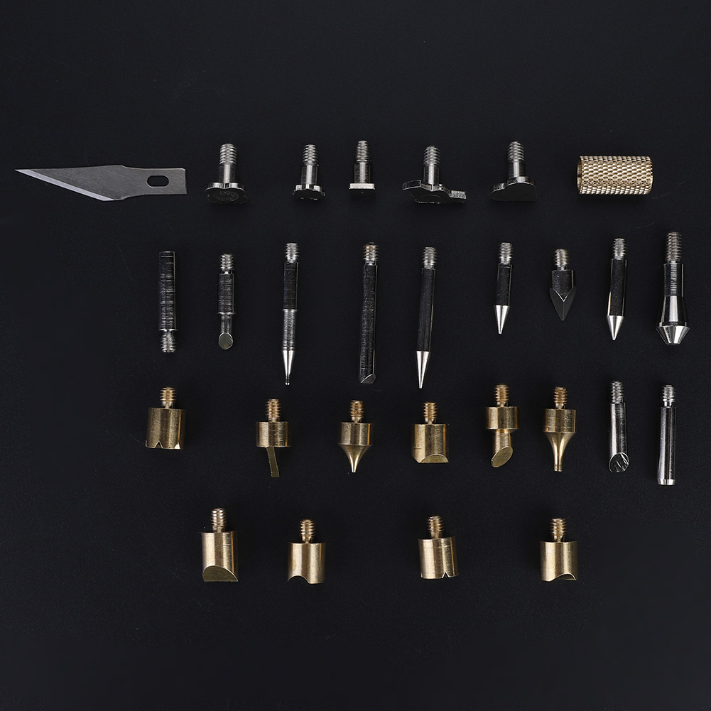 28-in-1-set Brennspitzen, Lötpistolenspitzen-set, Pyrographie-bastelset
