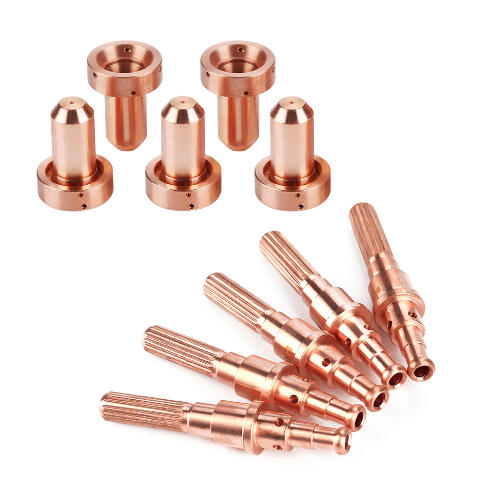 5 Stück 9-8215 Elektroden, 5 Stück 9-8210 Düsenspitzen Für Thermal Dynamics Sl60/100 Plasmabrenner