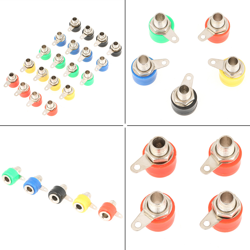 20 Stück 4-mm-bananenstecker Für Lautsprecherverstärker In Verschiedenen Farben