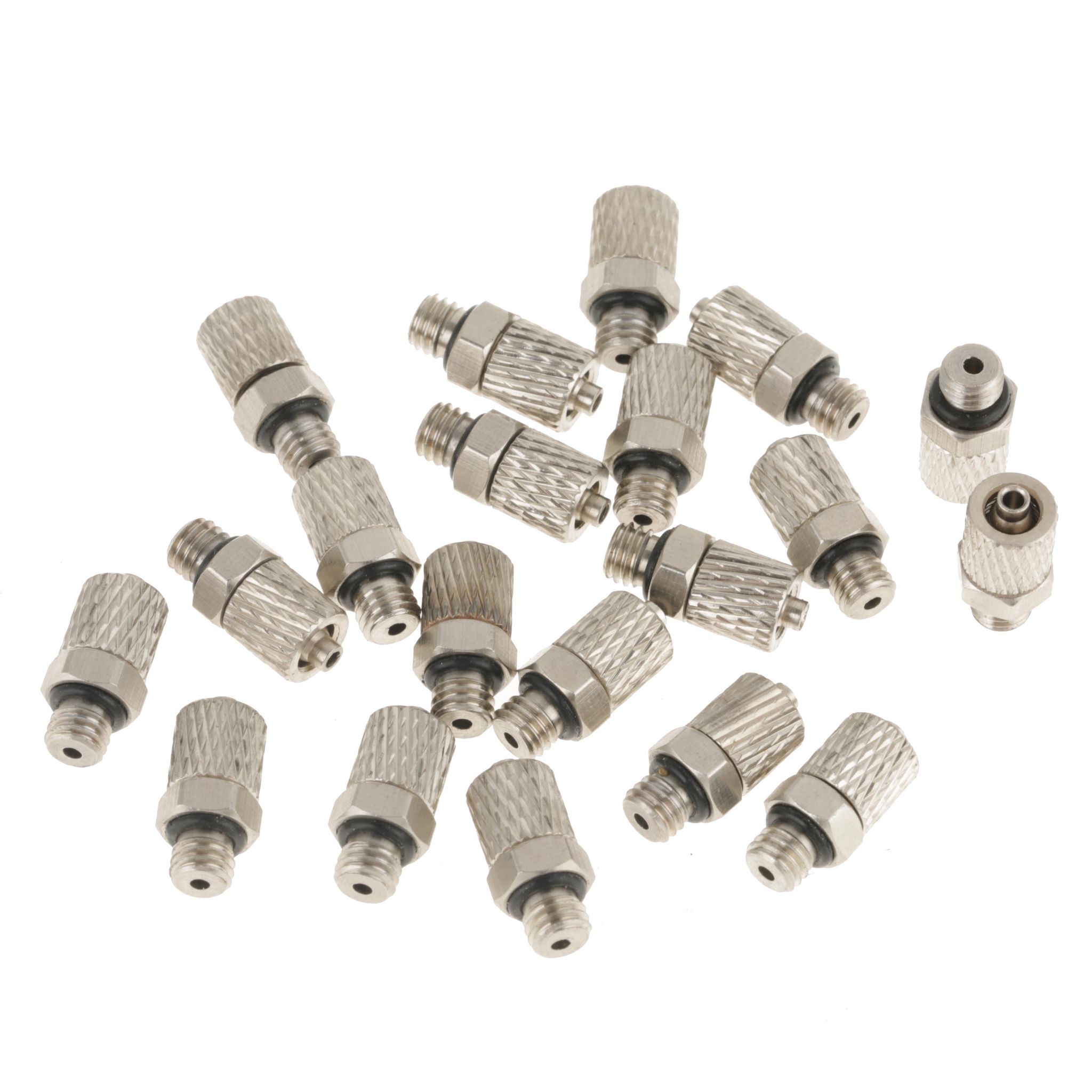 20 Stück M5 4 Mm Mini-pneumatik-druckverbinder, Gerader Stecker, Schnellverbinder Für Luftschläuche