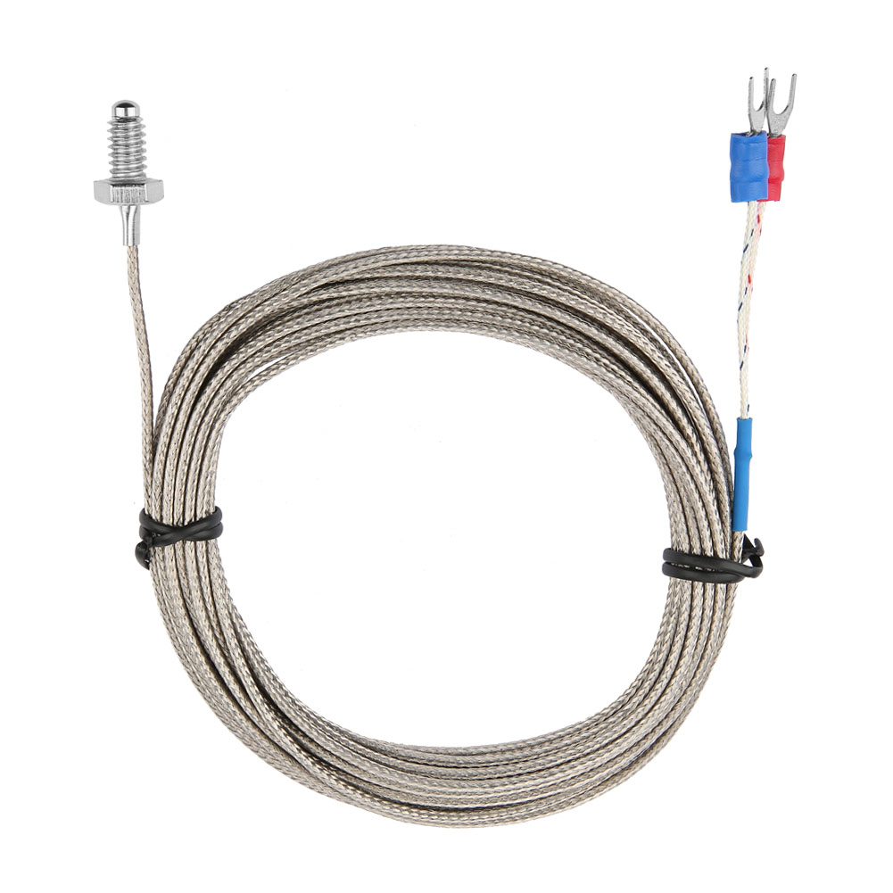 4 M Langes M6 Bsw-schraubgewinde-temperatursensorkabel, Typ K (thermoelement)