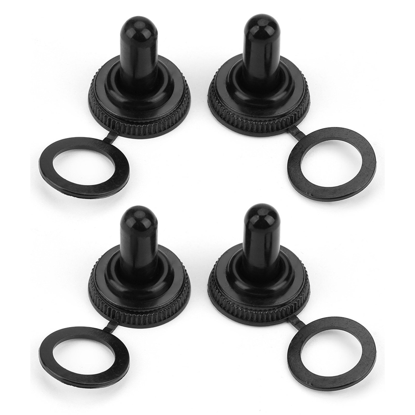 20 Wasserdichte Gummikappen Für 12-mm-kippschalter, Schwarz
