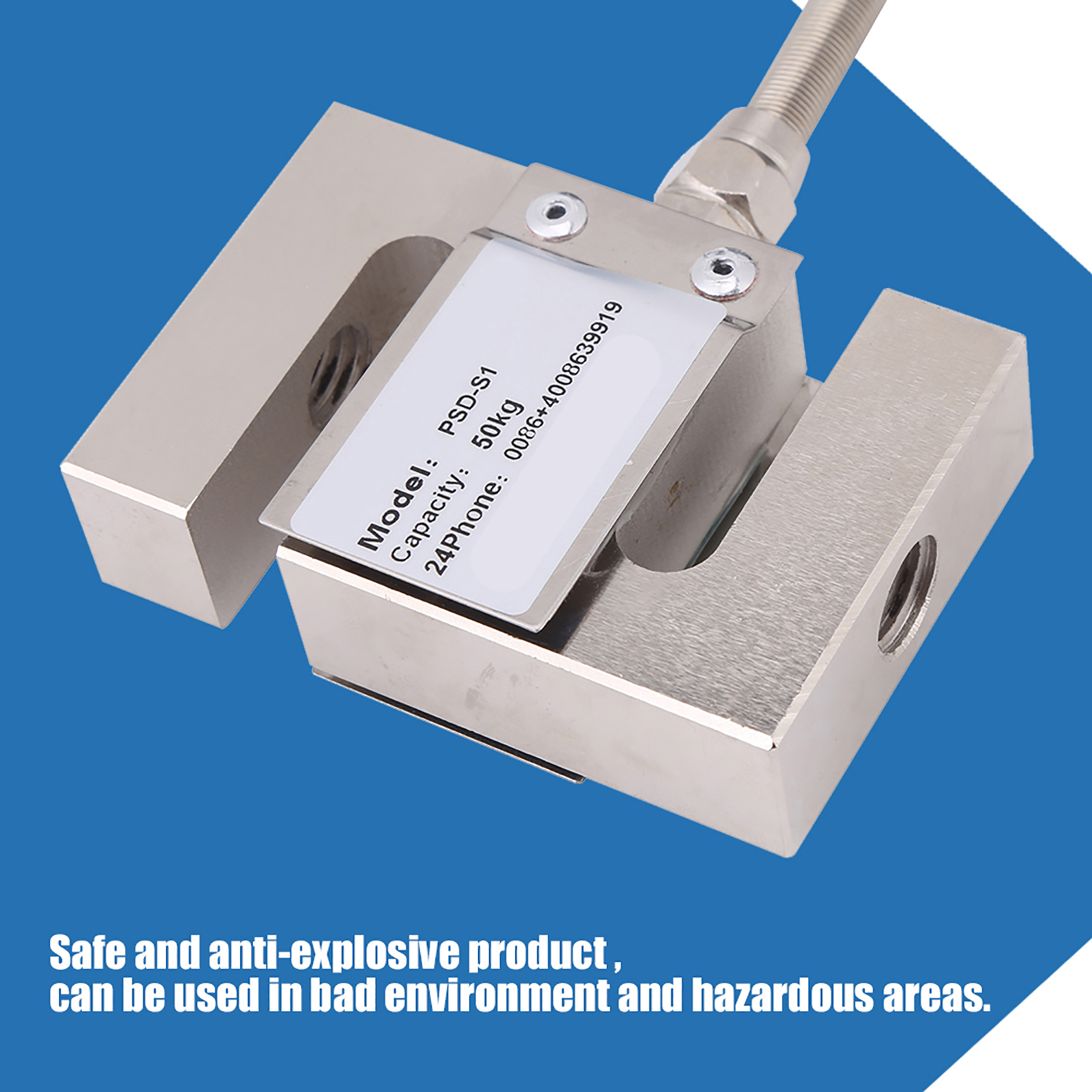 Präzisionskraftsensor Typ S Mit Kabel, 50 Kg