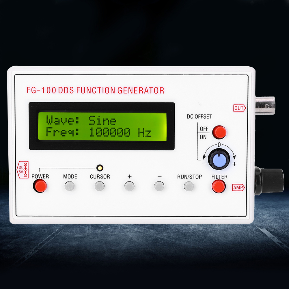1 Hz–500 Khz Dds-funktionssignalgenerator, Signalquellenmodul, Frequenzzähler