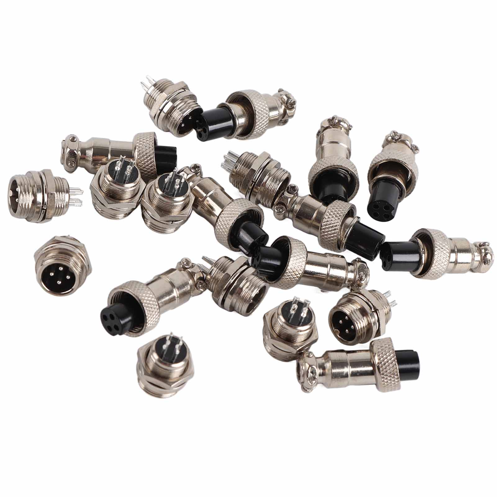10 Stück Gx12 4-polige 12-mm-luftfahrtsteckverbinder, Metallsockel
