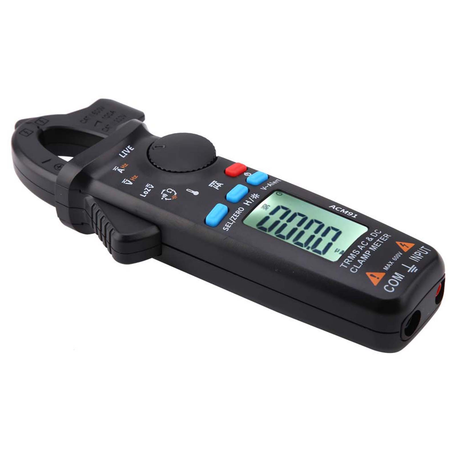 Acm91 1 Ma Ac/dc Stromzangenmessgerät, True Rms, 6000 Counts, Niederimpedanztester