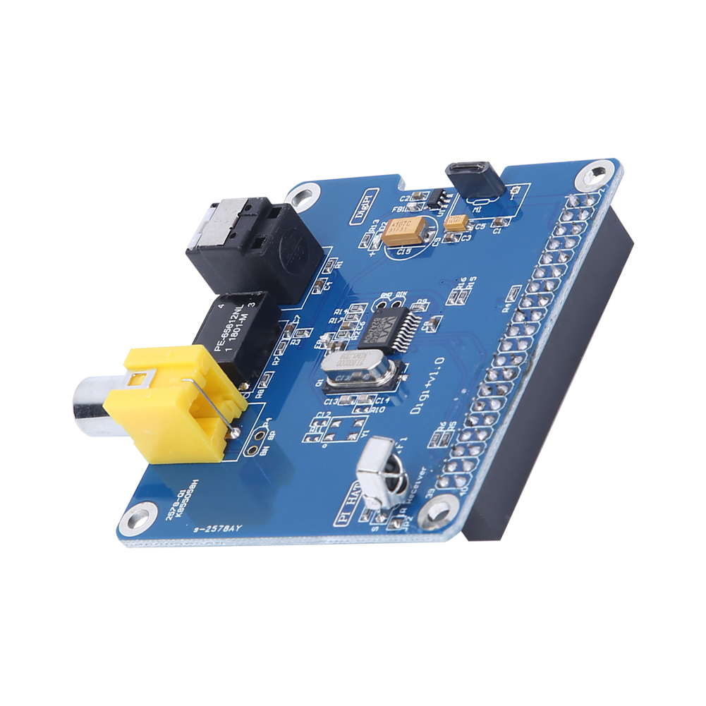 Raspberry Pi 3/2b Hifi Digi Digital Soundkarte I2s Spdif Erweiterungsplatine Glasfasermodul