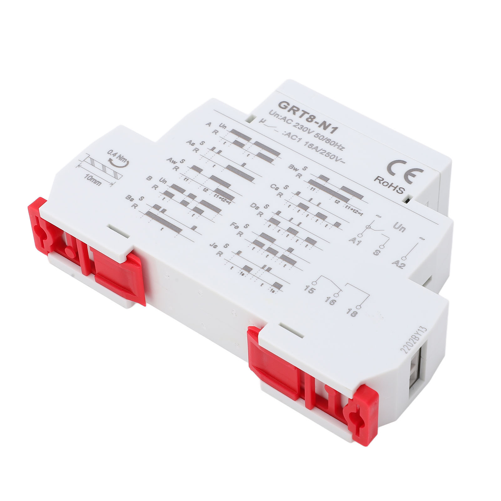 Zeitrelais, Verzögerungs-timer Mit Einstellbarem Steuerschalter, 230 V Ac, Mit Led-anzeige