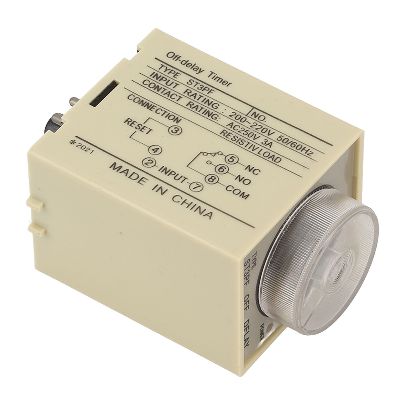 Zeitrelais Mit Einstellbarer Verzögerung, Ac 200–220 V, St3pf, Zubehörteil 10s