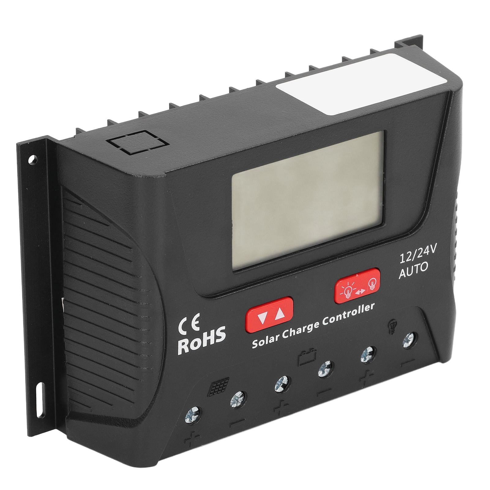 Solarlade-/entladeregler Mit Lcd-anzeige, 3-phasen-pwm-solarpanel-regler, 40 A, 12 V/24 V