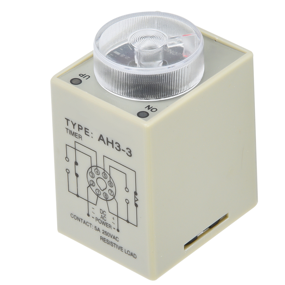 Ah3-3 Elektronisches Zeitrelais, Einstellbare Triggerverzögerungszeit, 8-polig, 3s (dc24v)