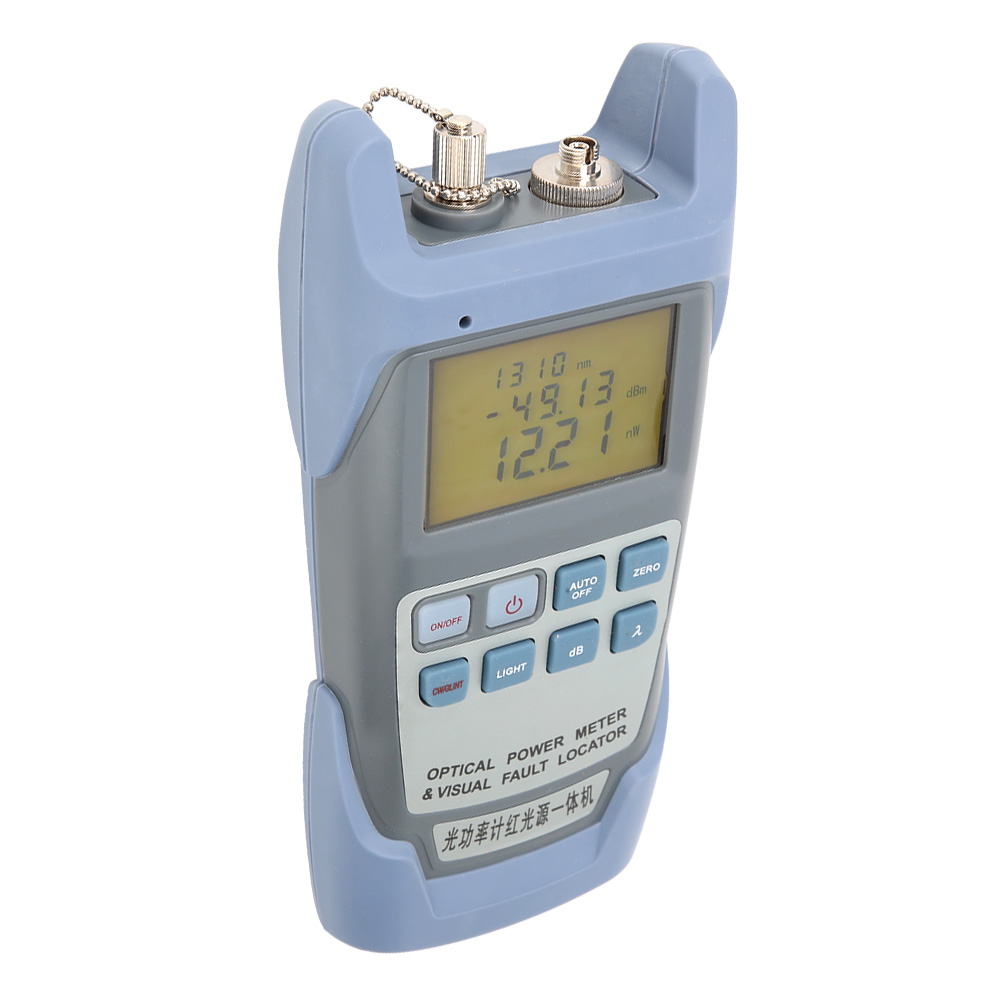 Handliches Glasfaser-leistungsmessgerät Mit Optischer Fehlerortung, Glasfaserkabeltester -70 Bis +10 Db