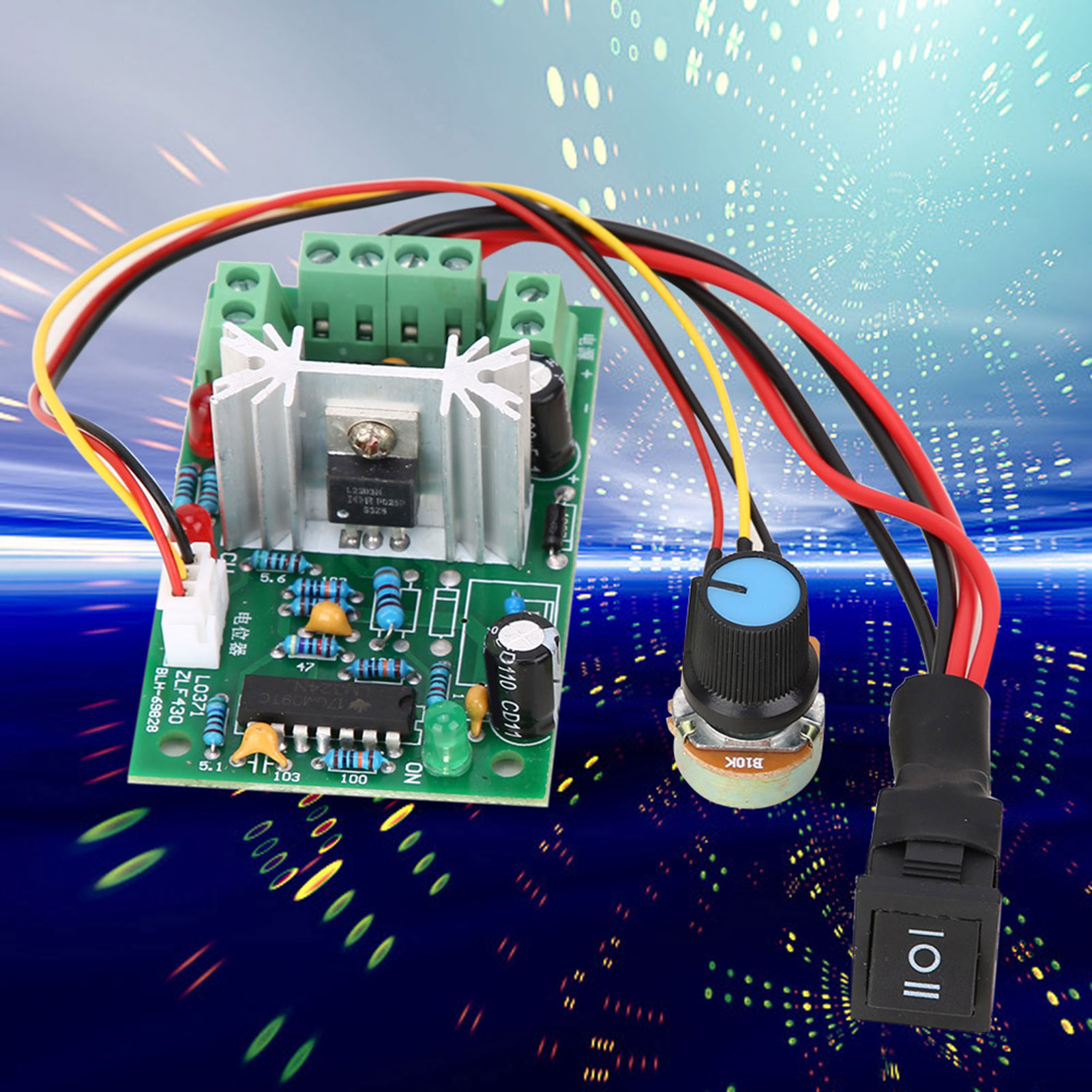 5-30v Dc 6a/150w Pwm-drehzahlregler Mit Einstellbarer Drehzahlregelung Für Dc-bürstenmotoren Und Wendeschalter