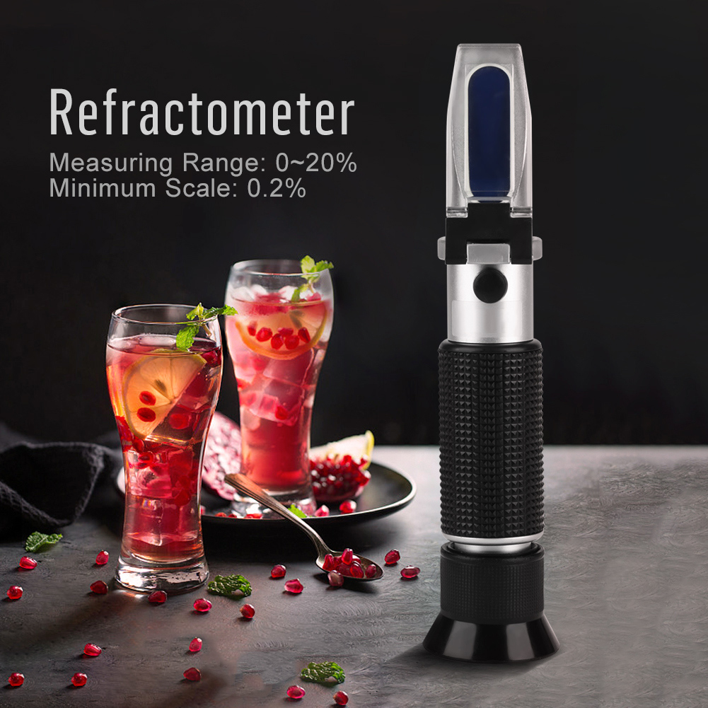 Professionelles Brix-refraktometer Mit Einer Genauigkeit Von 0-20% – Zuckermessgerät Für Honig, Bier Und Fruchtsäfte