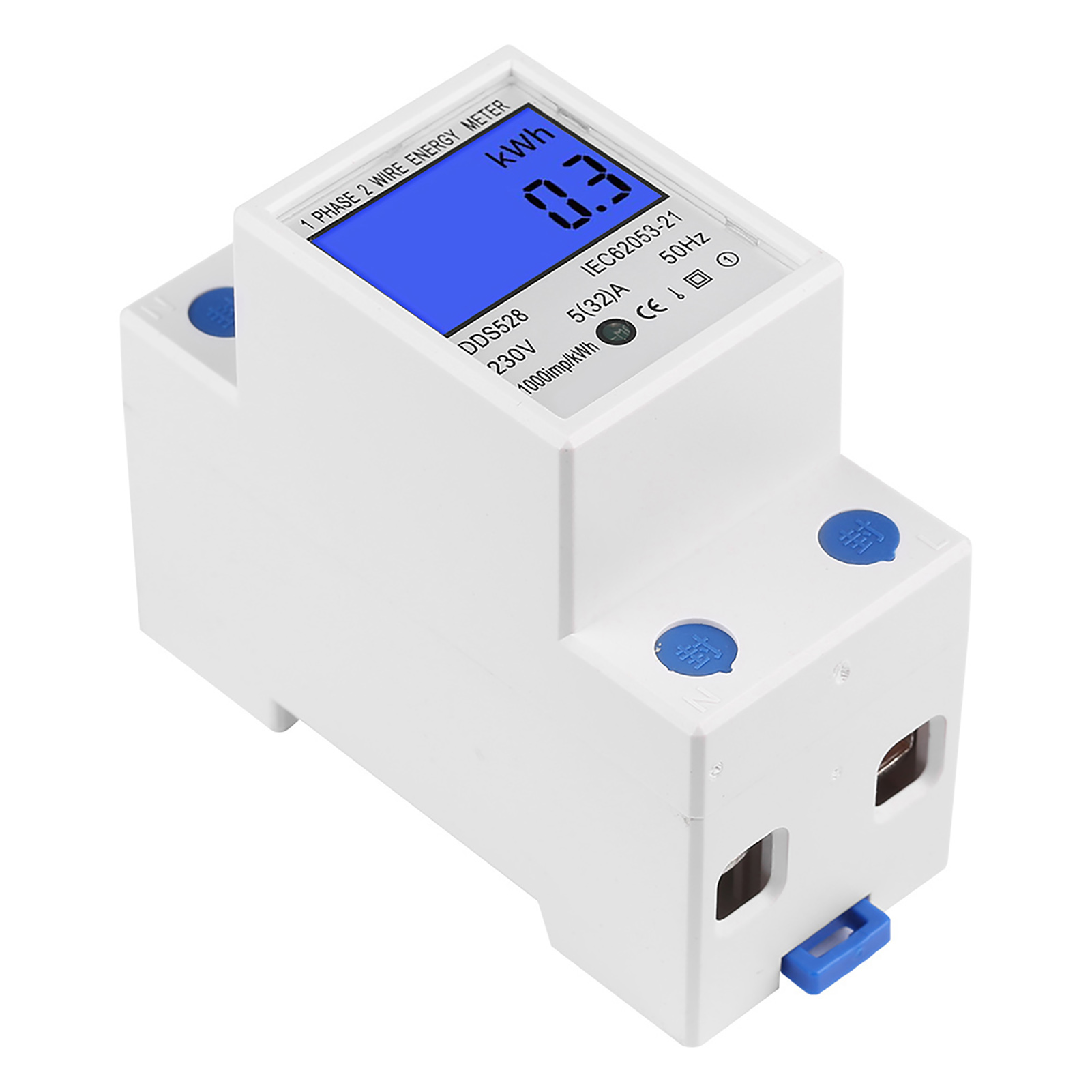 5-32a 230v 50hz Lcd-einphasen-energiezähler (kwh) Din-schienenmontage Dds528