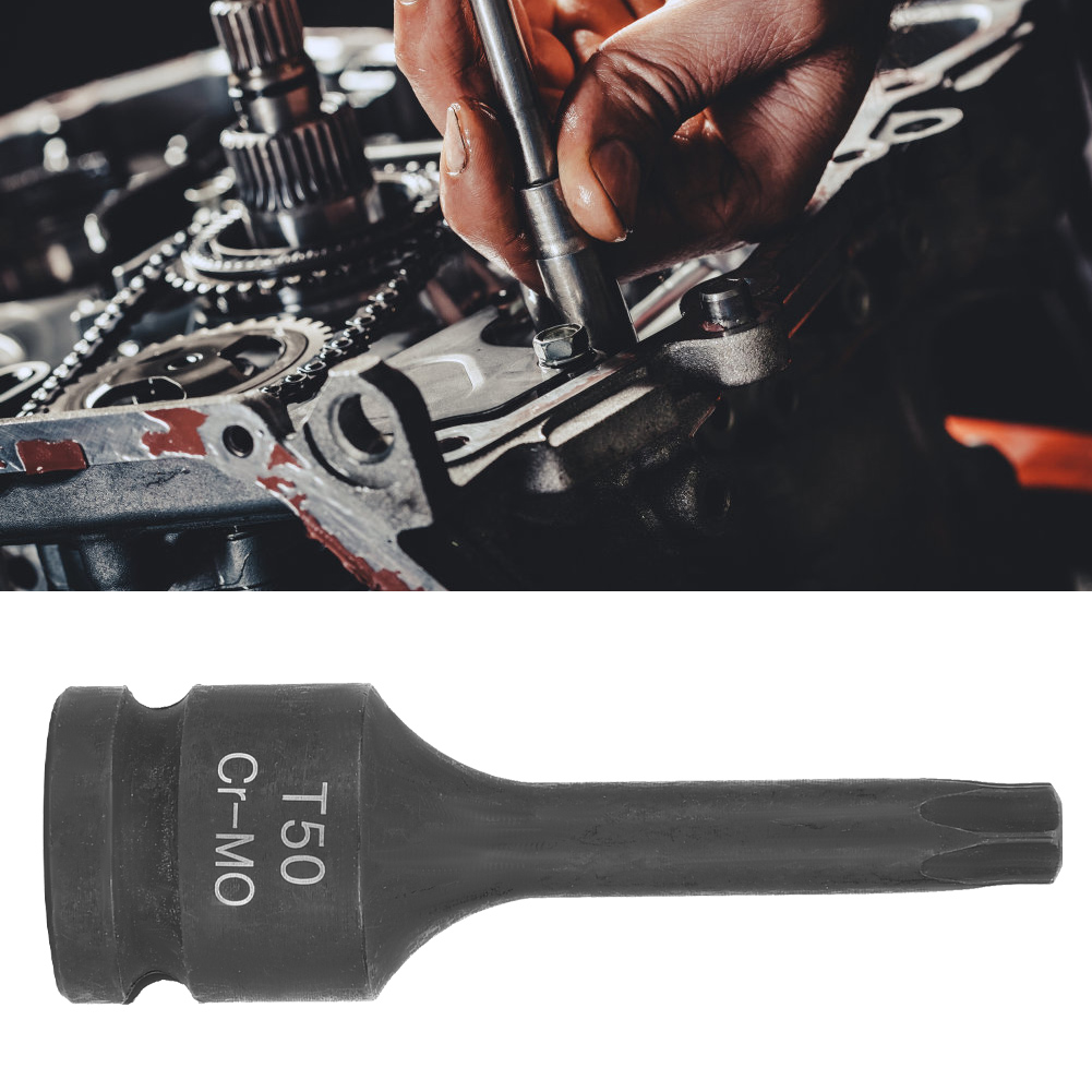 1/2"-steckschlüsseladapter Mit Sternkopf Für Pneumatische Schlagschrauber, Autoreparaturwerkzeuge (t50)