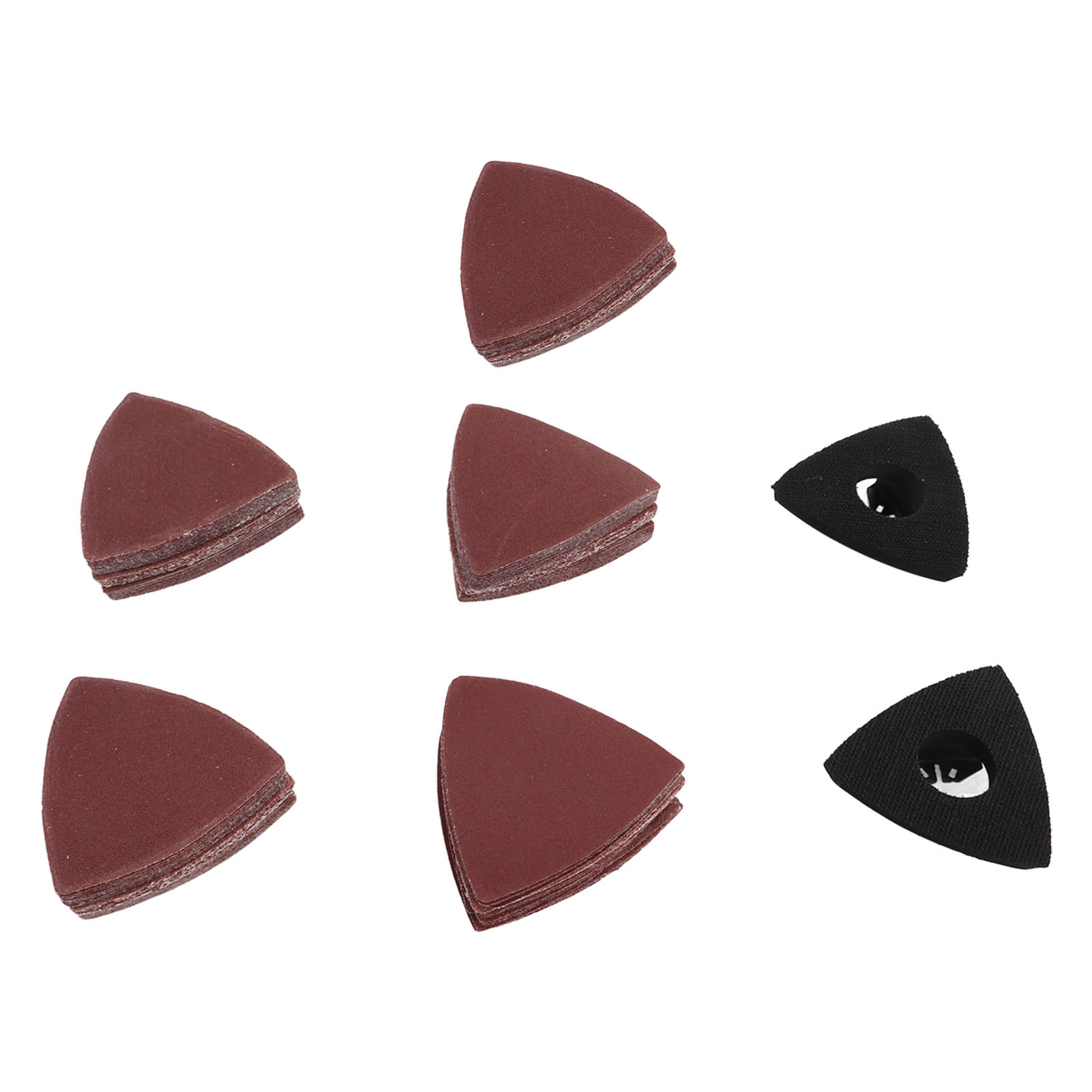 80-mm-dreieck-schleifpapierset, Multifunktionales Polierschleifpapier Mit Pads