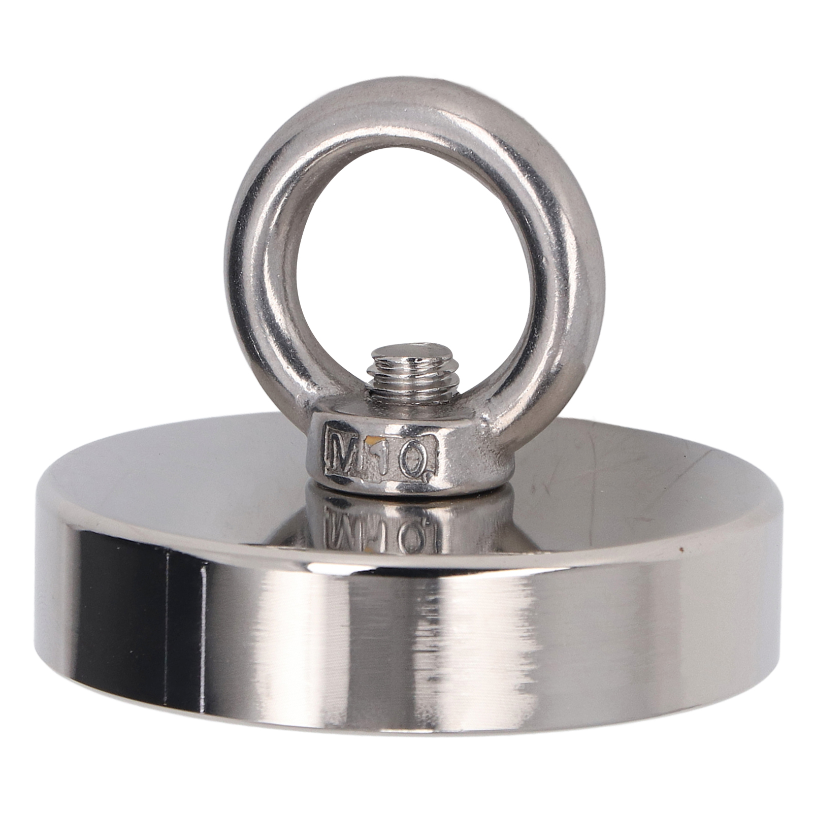 Rückholmagnet, Starker, Vernickelter Und Verkupferter Ndfeb-magnet Mit Ringschnalle, Zugkraft 250 Kg