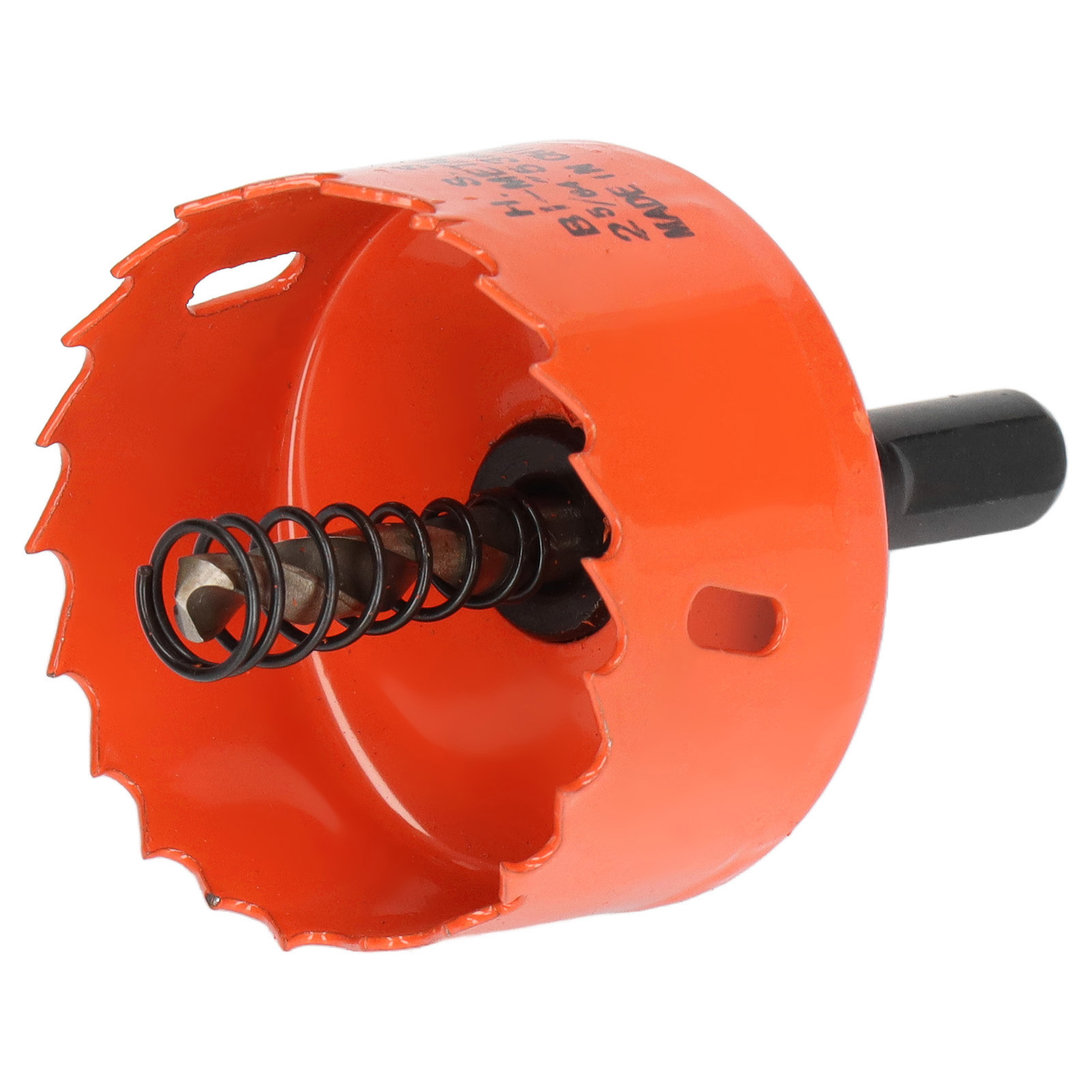 Lochsägenbohrer, Scharfe Zähne, Einfache Spanabfuhr, Sehr Harter Hss-lochschneider Mit Spindel Für Holz Und Metall, 53 Mm