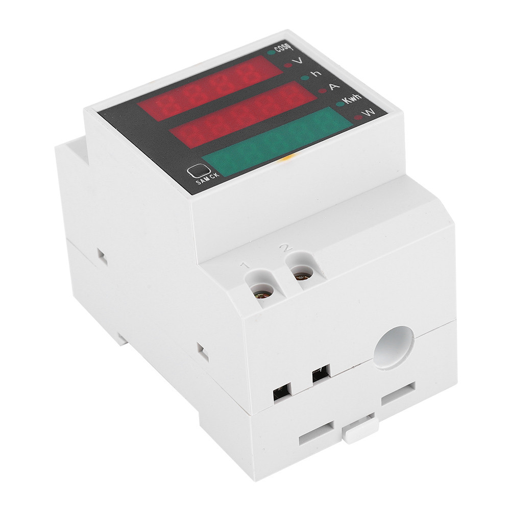 D52-2047 Multifunktionaler Stromzähler Mit Digitalanzeige Für Stromstärke, Spannung Und Leistungsfaktor, Wechselstrom 200–450 V