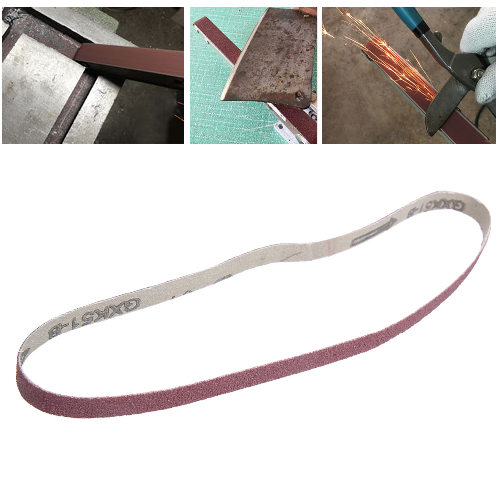 10 Stück Aluminiumoxid-schleifbänder, 533 X 9 Mm (körnung 80)