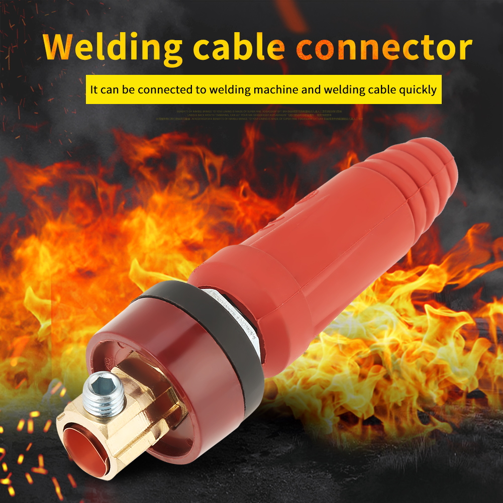 Stück/set Dkj35-50 Roter Schnellverbinder Für Schweißgeräte Mit Stecker