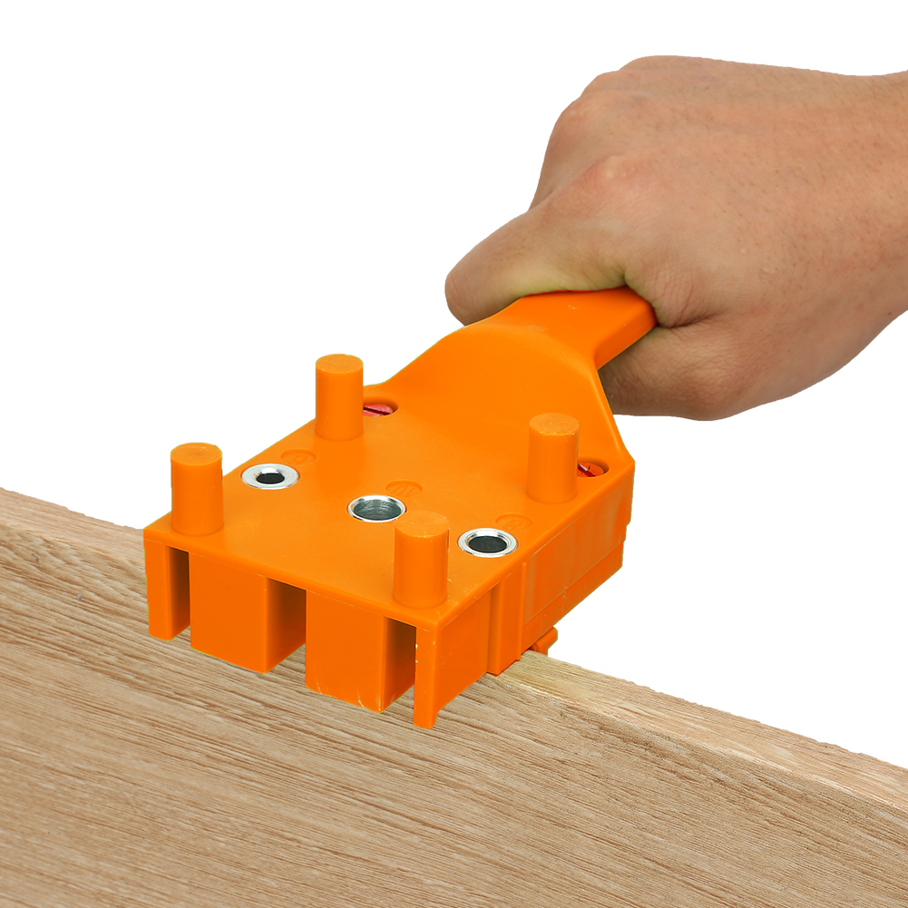 Praktischer Lochschneider Aus Kunststoff Für Holz, Lochfinder Für Holzbearbeitungsplatten, Lochfinder Für Plattenverbindungen (orange)