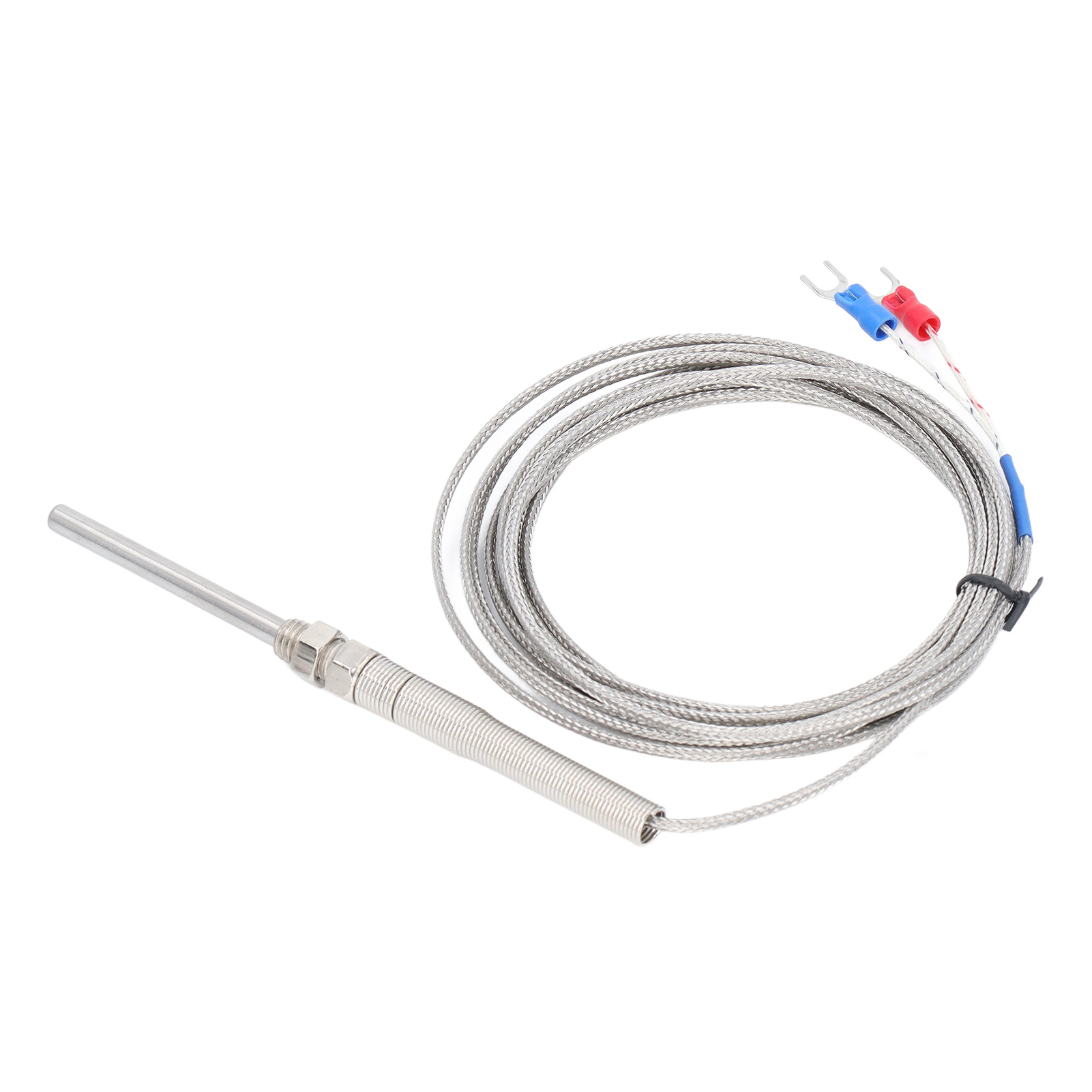 Berm Thermoelement Typ K, Geschirmt, Empfindlicher Temperatursensor, 50 Mm Sonde, 4 Meter