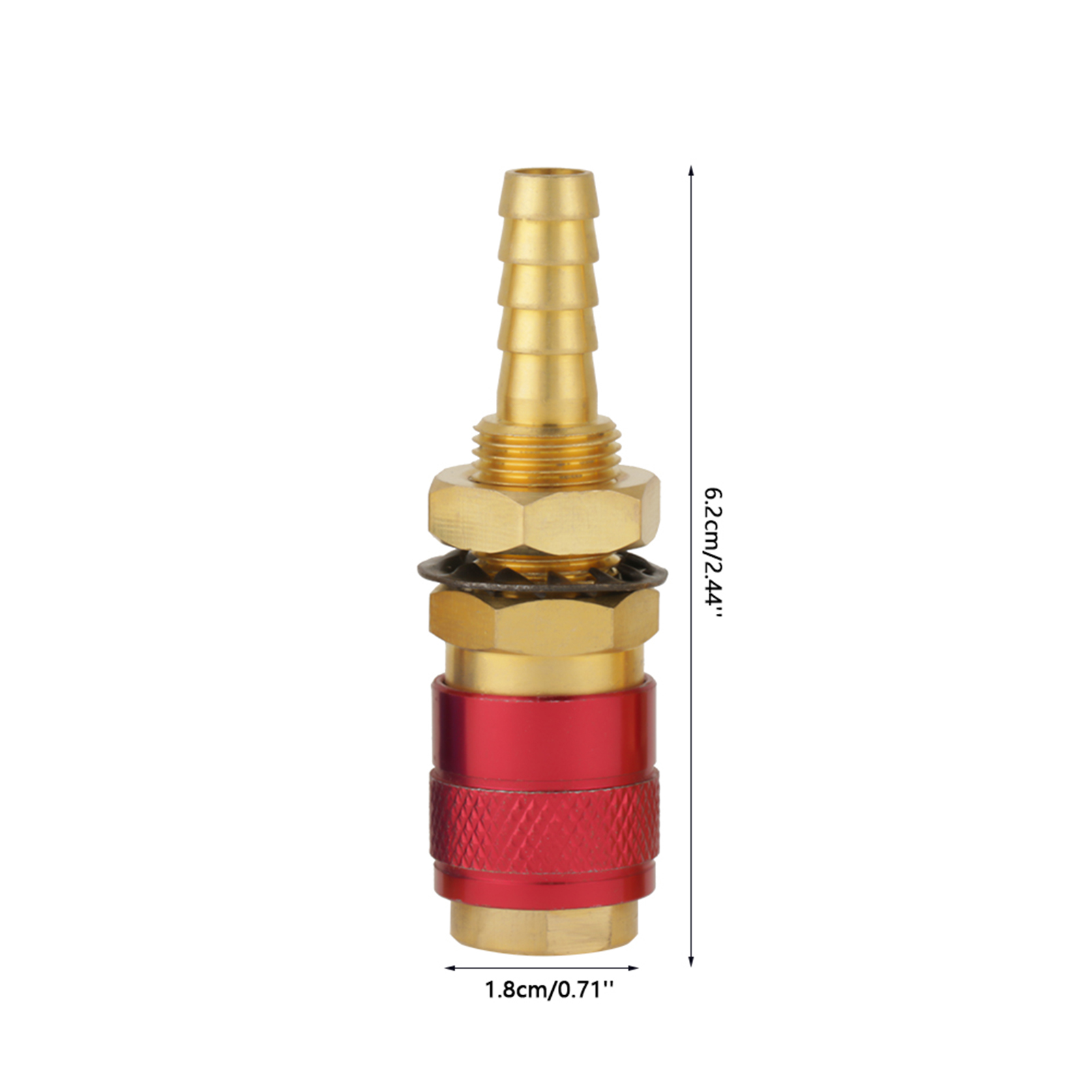 2 Stück 8 Mm Wasserkühlungs- Und Gasadapter-schnellverbinder Für Wig-schweißbrenner
