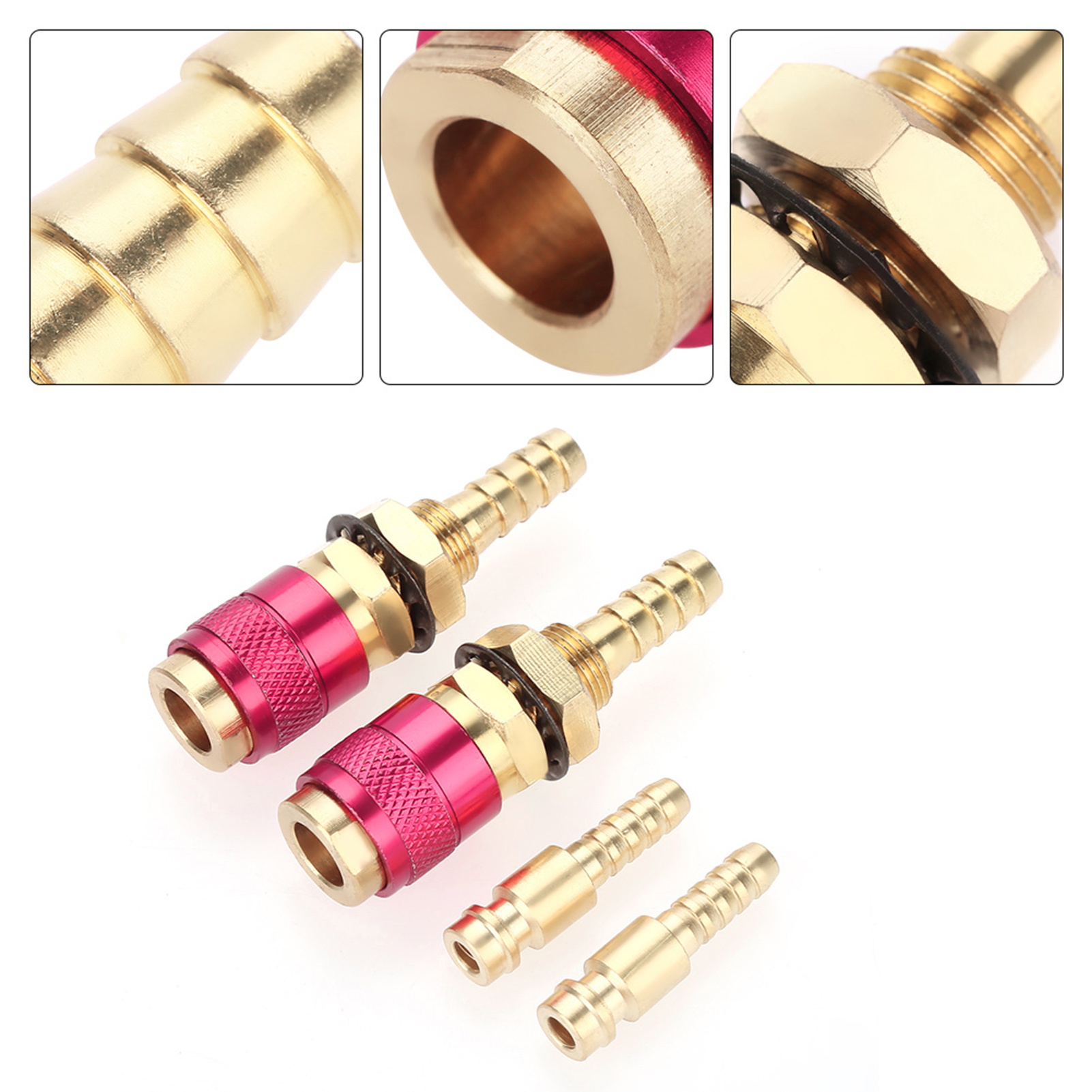 2 Stück 8 Mm Wassergekühlte Gasadapter Für Wig-schweißbrenner
