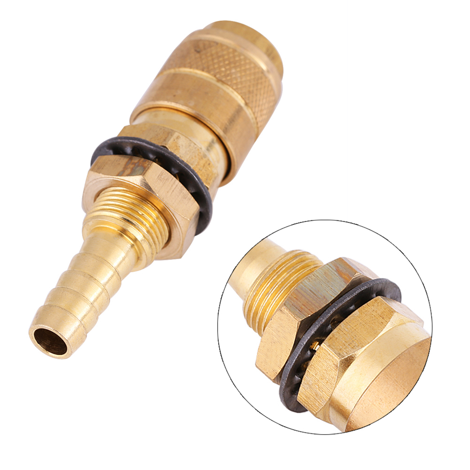 Wassergekühlter Schnellverbinder Für Gasschlauch, Adapter Für Mig/tig-schweißbrenner (messing)