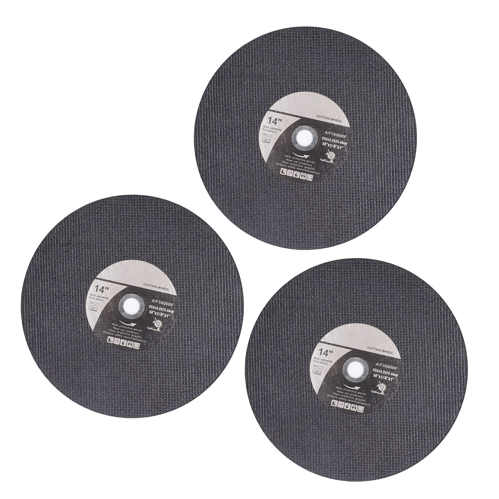 3-teiliger Trennscheibensatz, Schleifscheibe, Außendurchmesser 355 Mm, Innendurchmesser 25,4 Mm, Sägeblatt Für Winkelschleifer