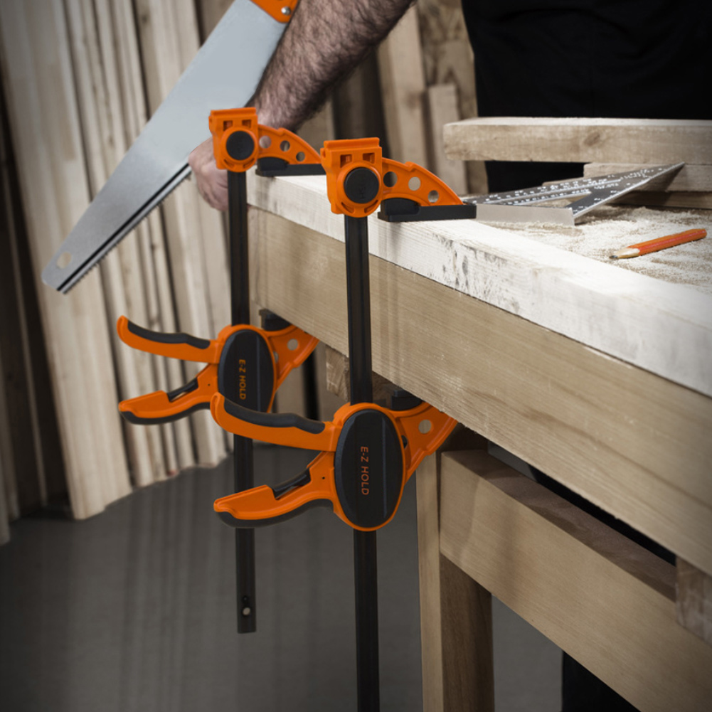 Holzbearbeitungsschraubstock, Mini-klemmschraubstock, Griff, Ratschen-schnellspanner, Heimwerker-handwerkzeug (4 Zoll)