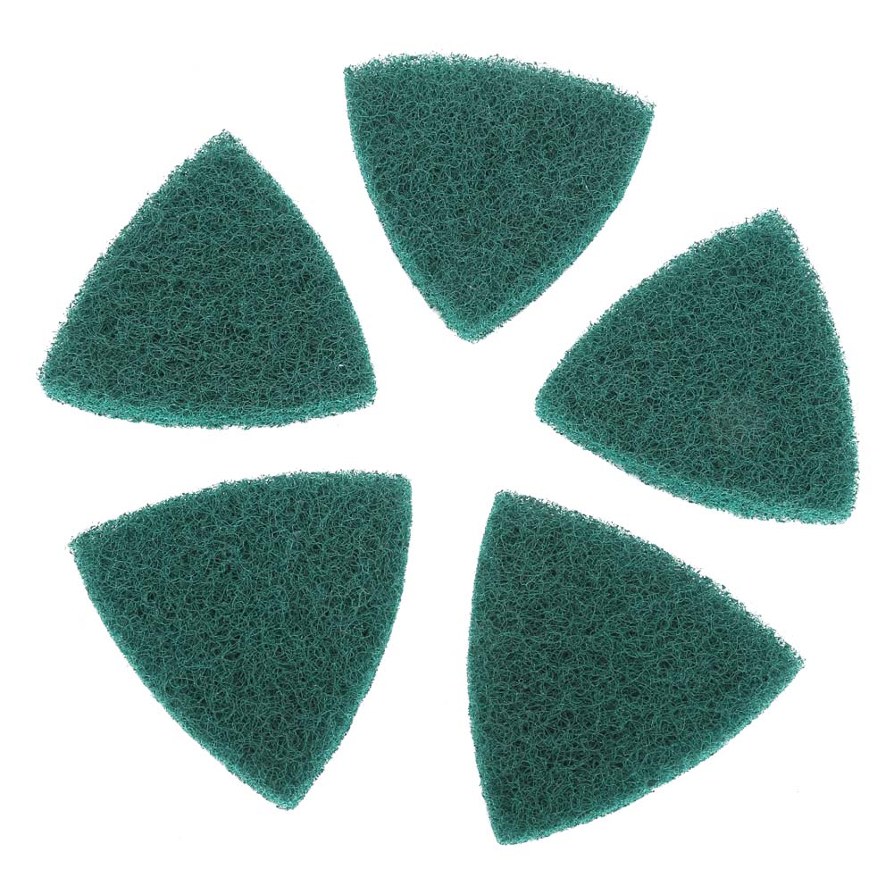 5 Dreieckige Scheuerpads, Polierpads, Selbstklebend, Zubehör Für Tellerschleifer
