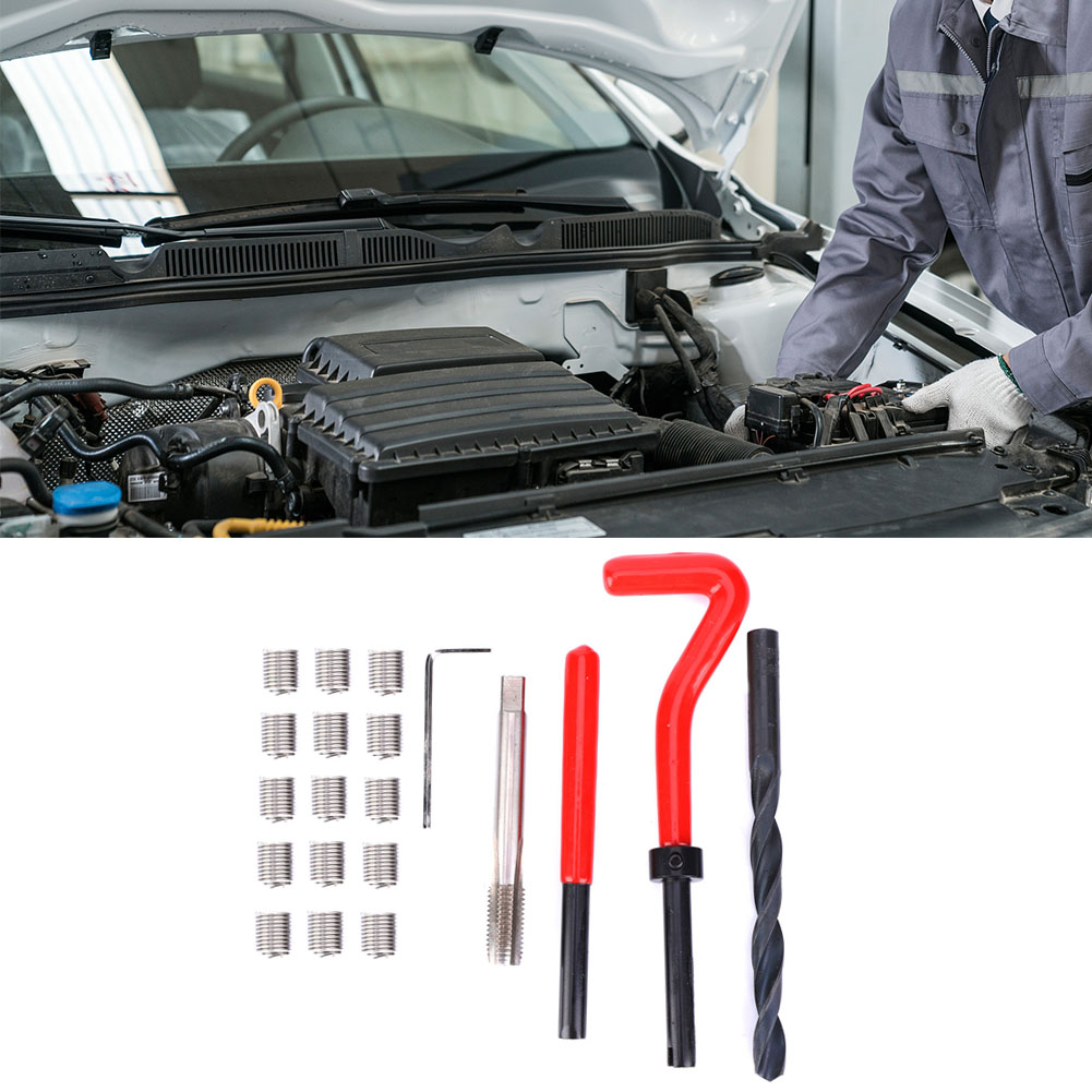 20-teiliges Gewindereparaturset M8x1,25 Edelstahl-innengewindebohrer-set