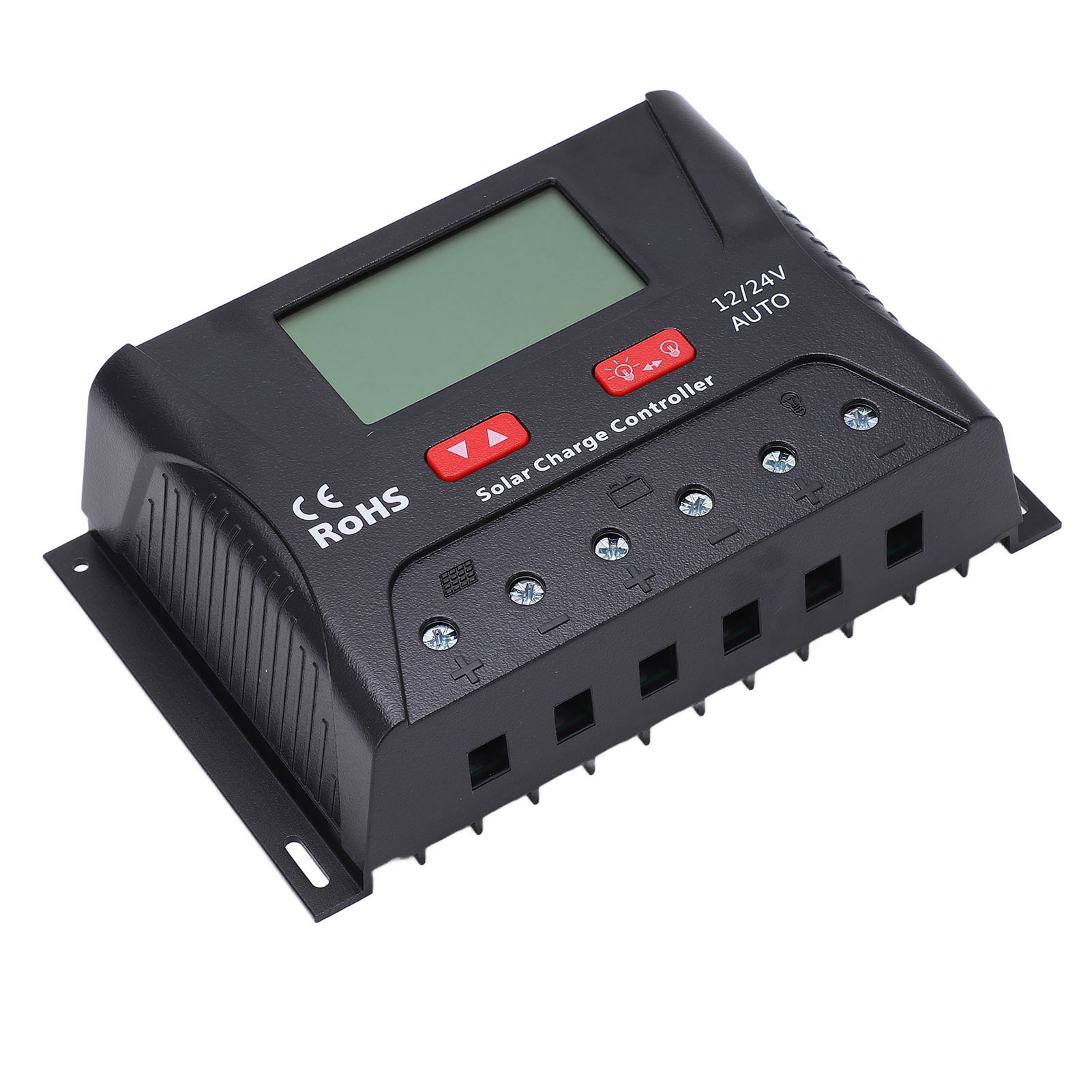 Solarladeregler Mit Pwm-entladesteuerung, Led-anzeige Und Usb-anschluss, 30 A, Für 12-v-/24-v-batterien
